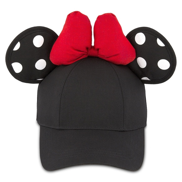 Disney Baseball Cap - Minnie Mouse Polka Dot Ears - Picture 1 of 3